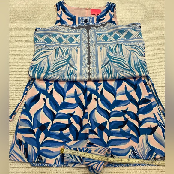 Lilly Pulitzer Donna Romper Pink Tropics Heat Wave Size 8 EUC - Picture 14 of 16